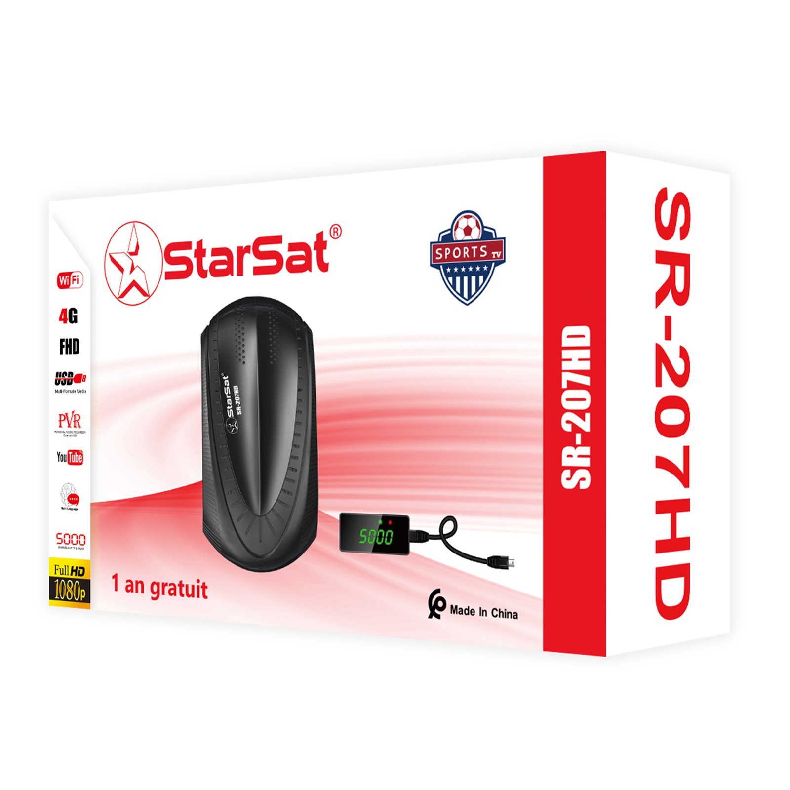 رسيفر StarSat SR-207HD Full HD DVBS2 - الصورة 7