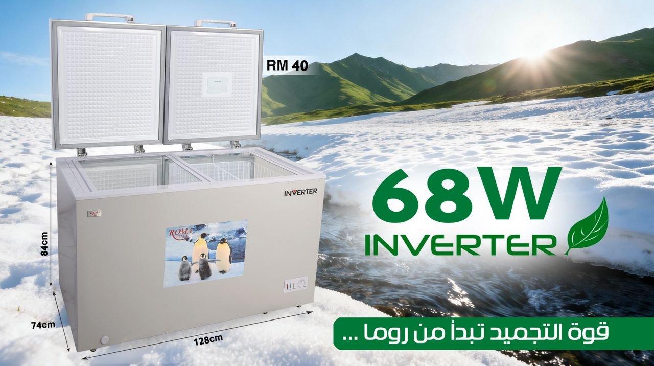 ثلاجات بطح روما 68 وات